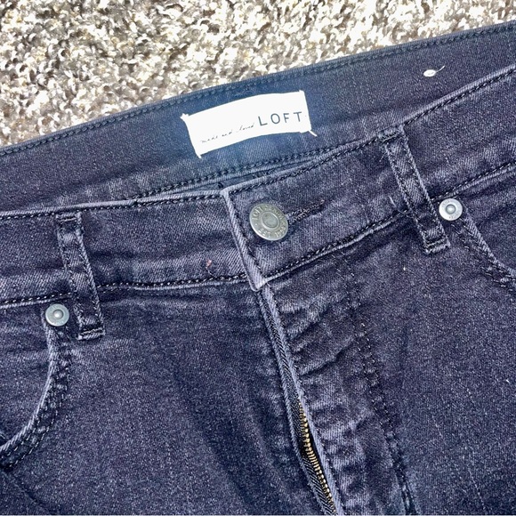 LOFT Black Womens Size 31 Skinny Jeans - Picture 2 of 6